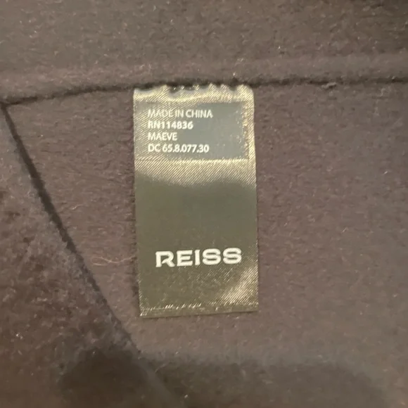 Reiss Maeve Wool Blend Double Breasted Coat NWT US 0 - Picture 14 of 14